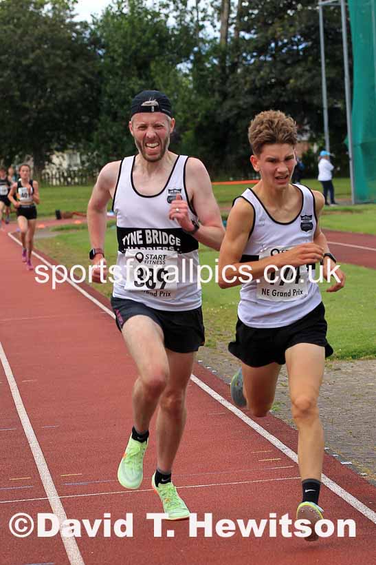 3000 metres, 2023 NEGP 4 Monkton, Wed., July 12th.  Photo: David T. Hewitson/Sports for All Pics